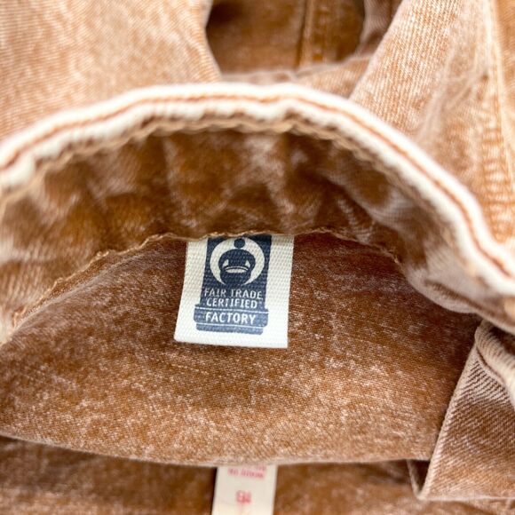 Isabel Maternity Denim Shorts Size 16 Acid Wash Side Panels Summer Beachy Comfy - Picture 6 of 10